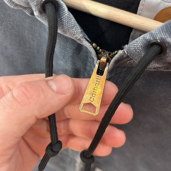 Y2K Carhartt Quilt-Lined Jacket “Stone Blue” WJ130 STM - Picture 8 of 10